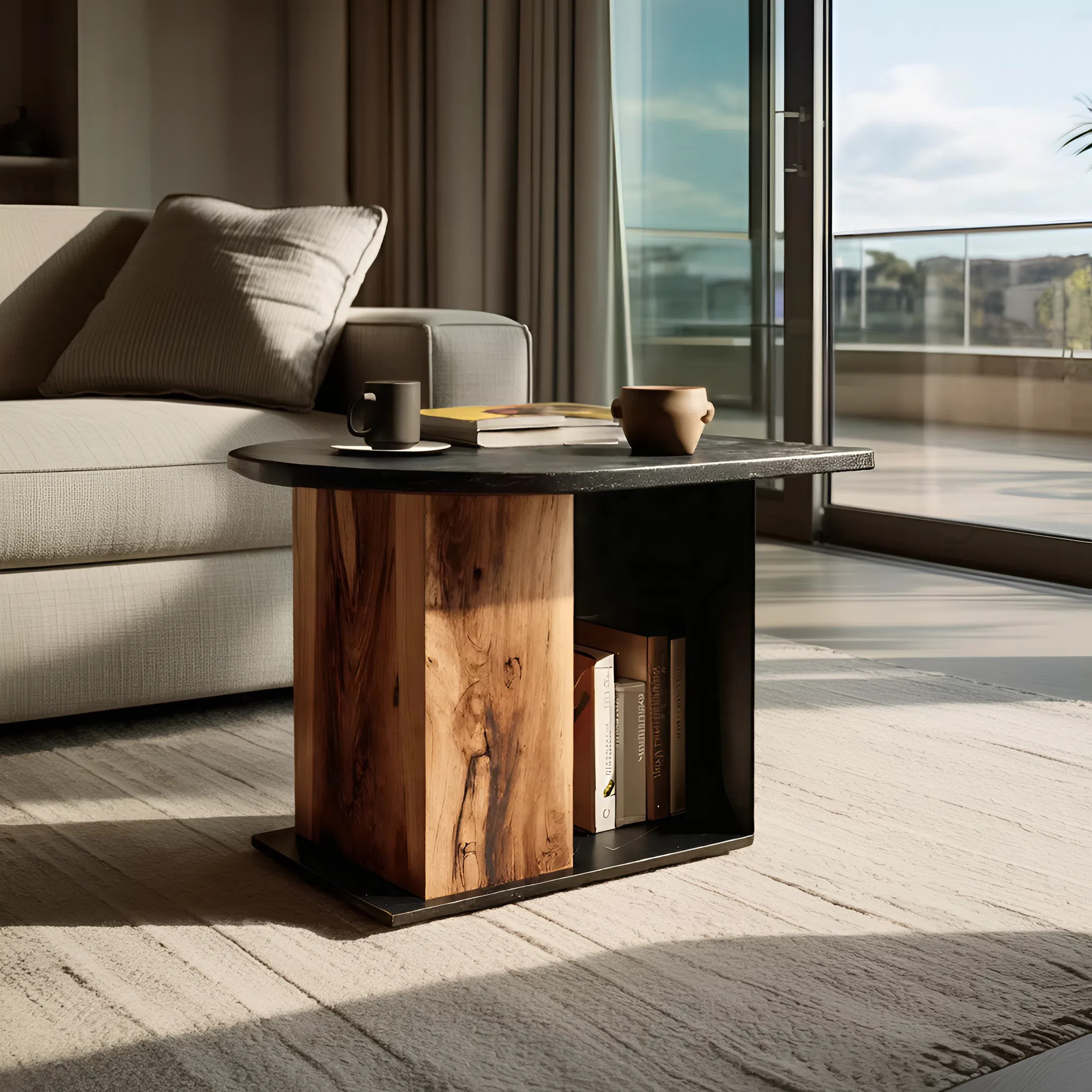 Modern Wooden Side Table For Interior Decoration Ideas