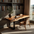 Handcrafted Wooden Tabletop For Modern Bedroom Decor
