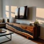 Modern Solid Wood TV Unit For Living Room Decor