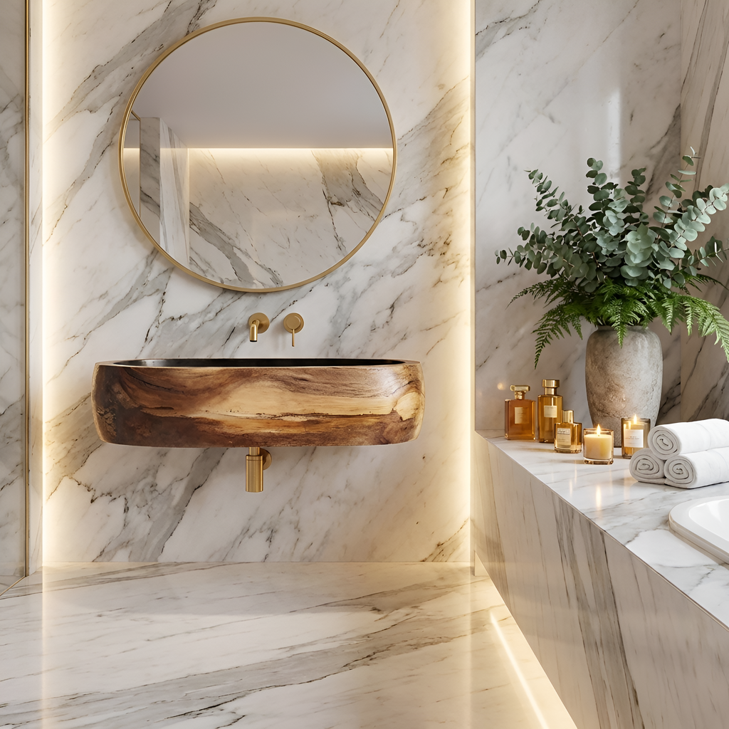 Farmhouse Wooden Vanity Sink For Bathroom Furniture Decor