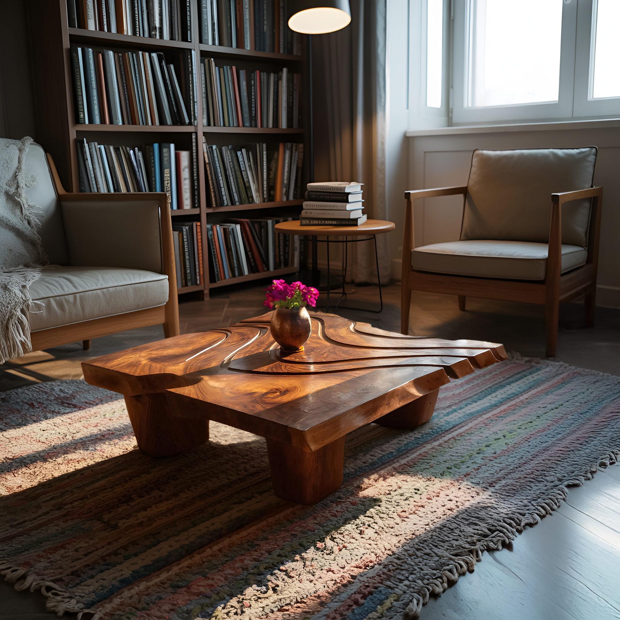 Mid Century Abstract Irregular Coffee Table For Entryway Design