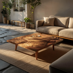 Handcrafted Irregular Coffee Table For Entryway Design