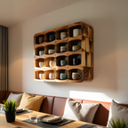 Handcrafted Wall-Mounted Kitchen Rack For Pantry Styling