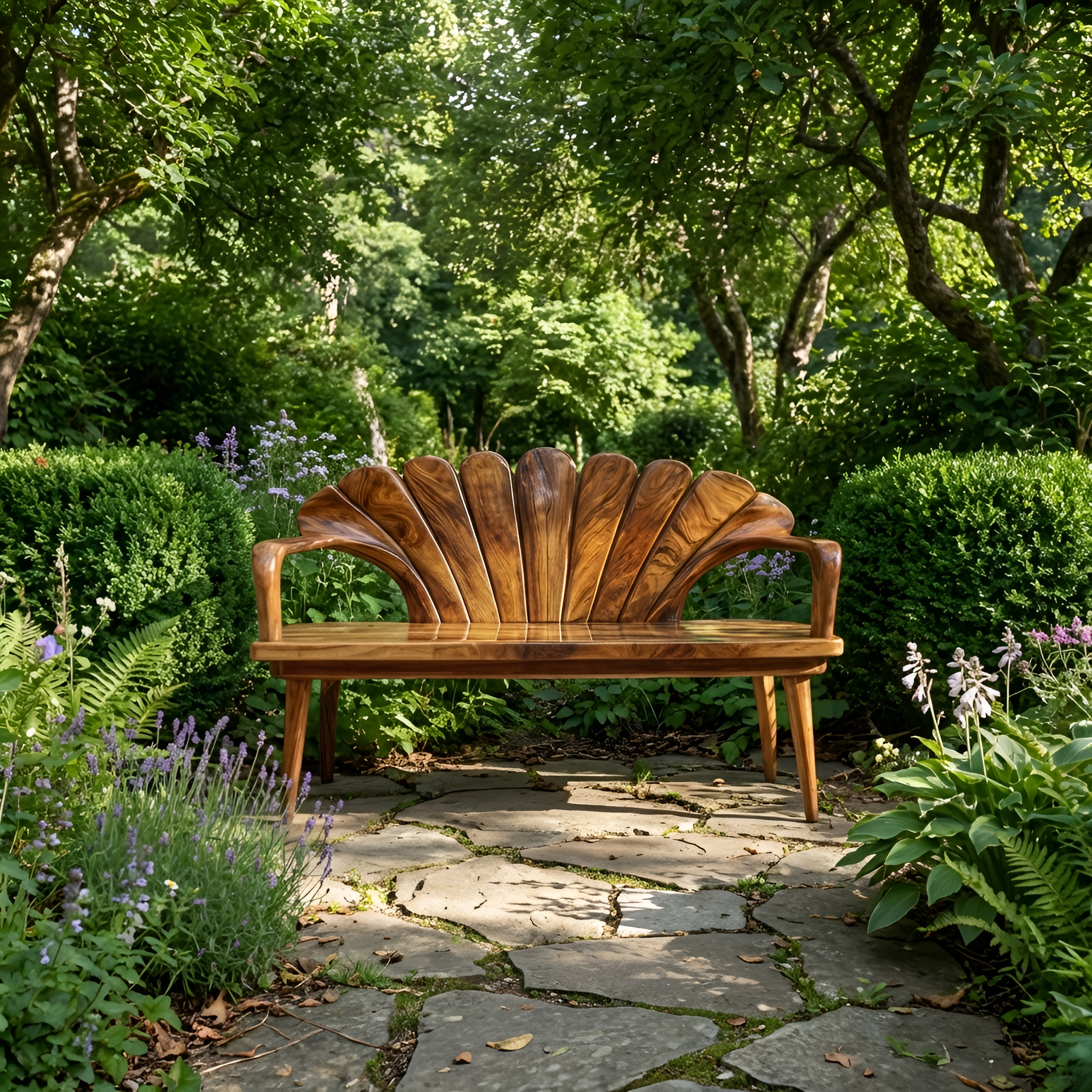 Handcrafted Wooden Bench For Entryway Hallway Seating
