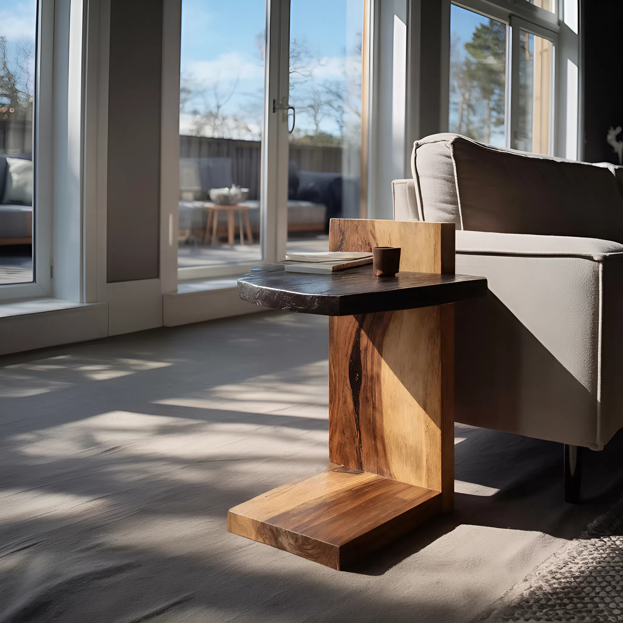 Handcrafted Wooden Side Table For Premium Furniture Look