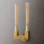 Cannele Ribbed Glass Double Wall Sconce