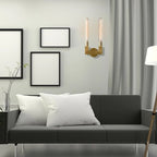 Cannele Ribbed Glass Double Wall Sconce