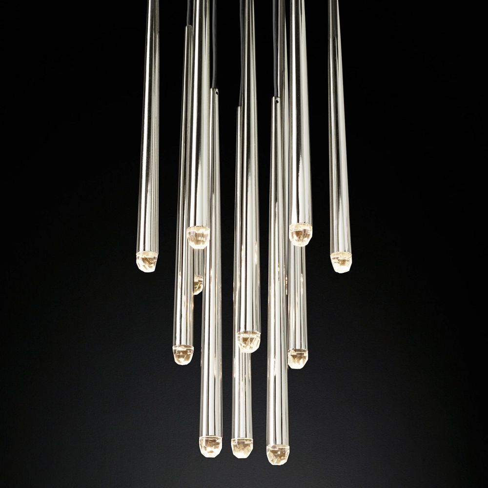 Aquitaine Faceted Cluster Round Chandelier 18"