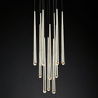 Aquitaine Faceted Cluster Round Chandelier 18"
