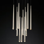 Aquitaine Faceted Cluster Round Chandelier 24"