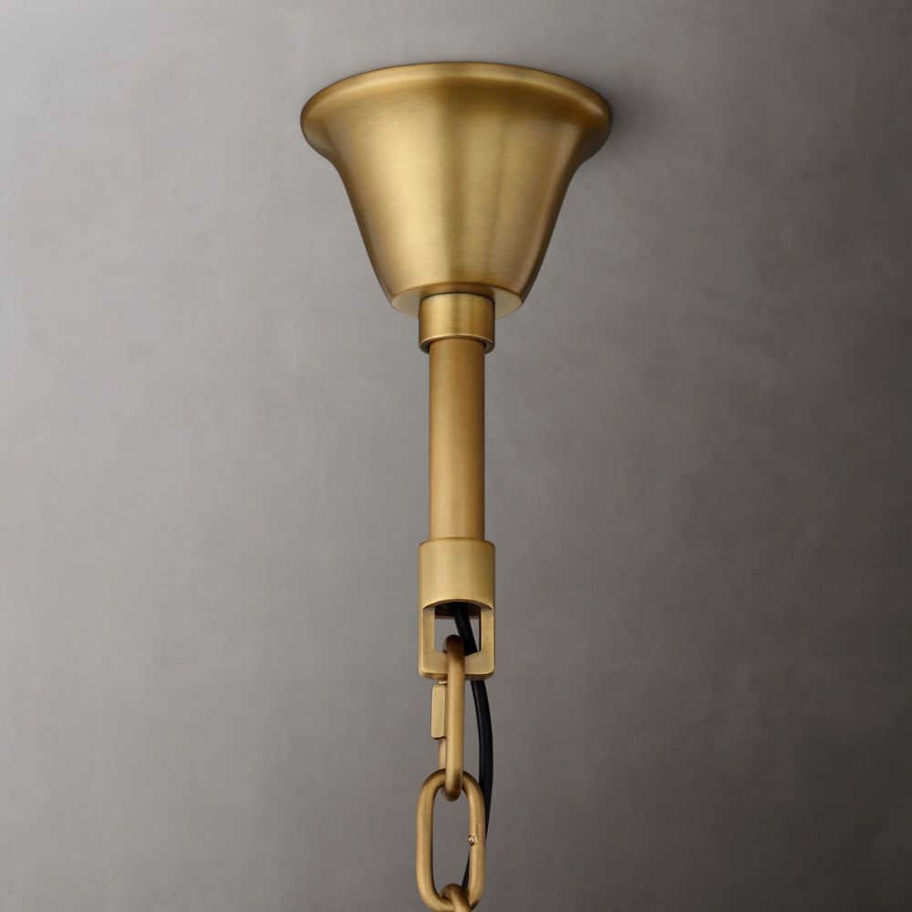 Rhys Beveled Prism Round Chandelier 43"