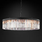 Rhys Beveled Prism Round Chandelier 43"