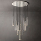 Aquitaine Faceted Cluster Round Chandelier 48"
