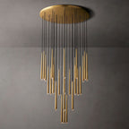 Aquitaine Faceted Cluster Round Chandelier 48"