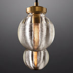 Pearl Carved Inciso Rectangle Chandelier 54"