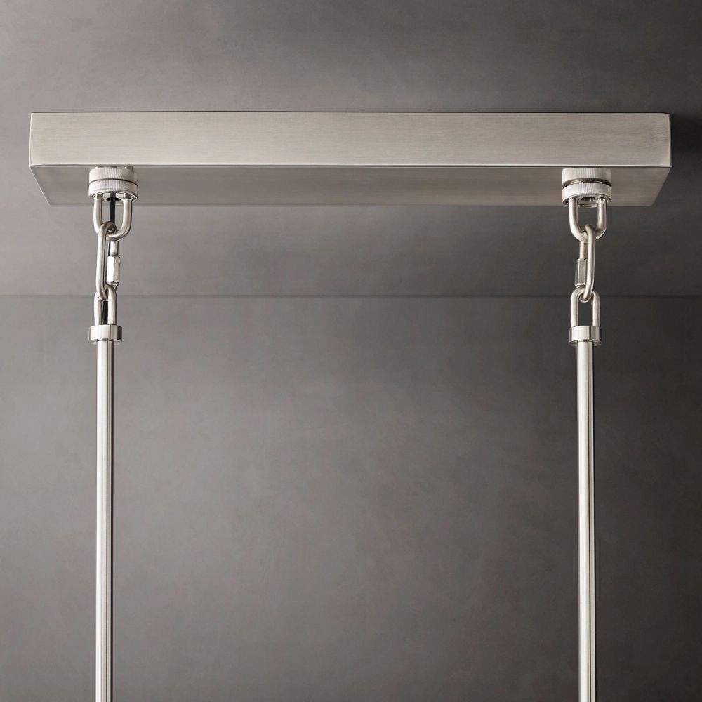 Sirene Draped Glass Rectangle Chandelier 59"