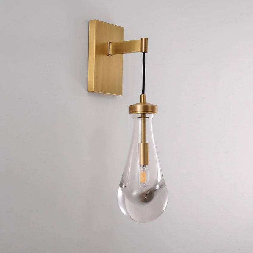 Rain Aura Glass Wall Sconce