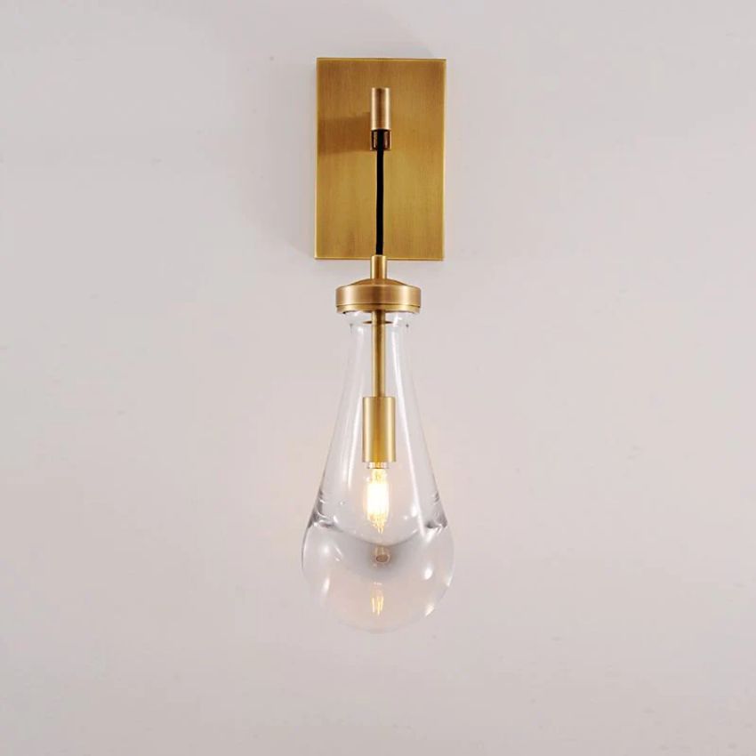 Rain Aura Glass Wall Sconce