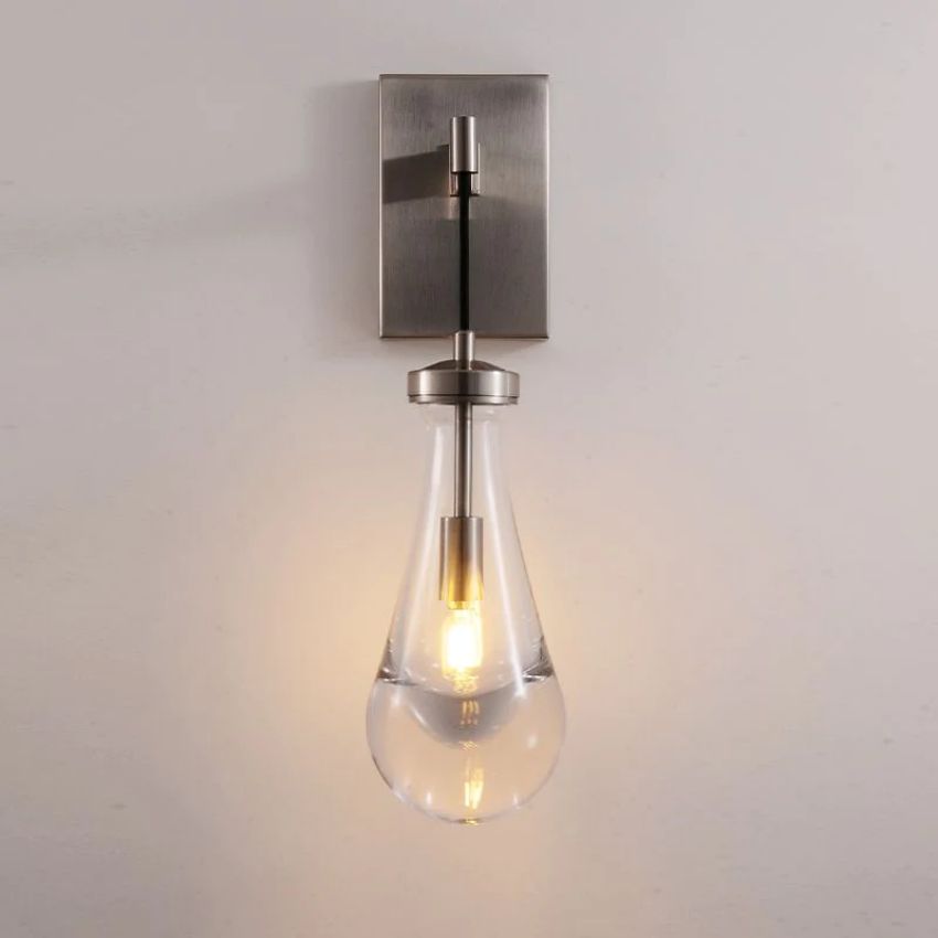 Rain Aura Glass Wall Sconce