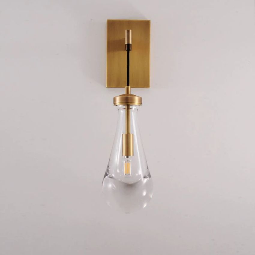 Rain Aura Glass Wall Sconce