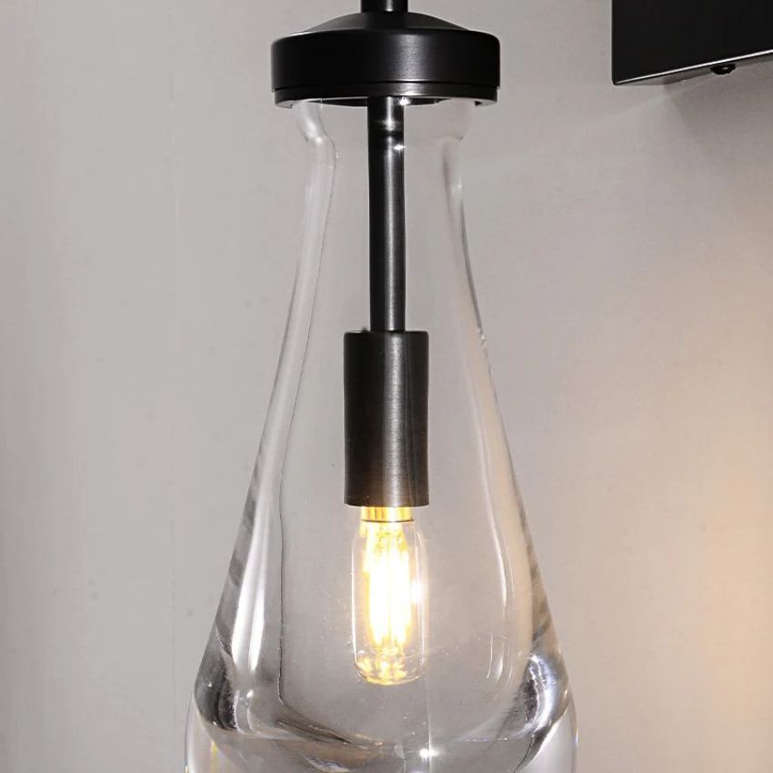 Rain Aura Glass Wall Sconce