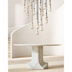 Rain Aura Glass Round Chandelier 60"