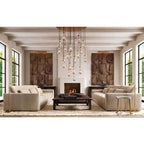 Rain Aura Glass Round Chandelier 60"