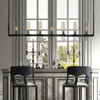 Ravelle Clear Glass Linear Chandelier 59"