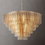 Sirene Draped Glass Round Chandelier 41"