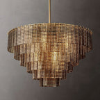 Sirene Draped Glass Round Chandelier 41"