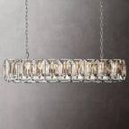 Harlow Faceted Crystal Rectangle Chandelier 62"