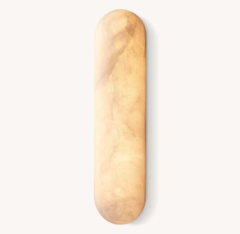 Rivage Lisse Veined Alabaster Wall Sconce