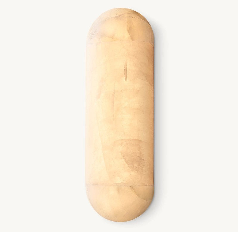 Rivage Lisse Veined Alabaster Wall Sconce