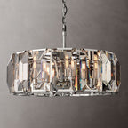 Harlow Faceted Crystal Round Chandelier 31"