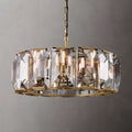 Harlow Faceted Crystal Round Chandelier 31"
