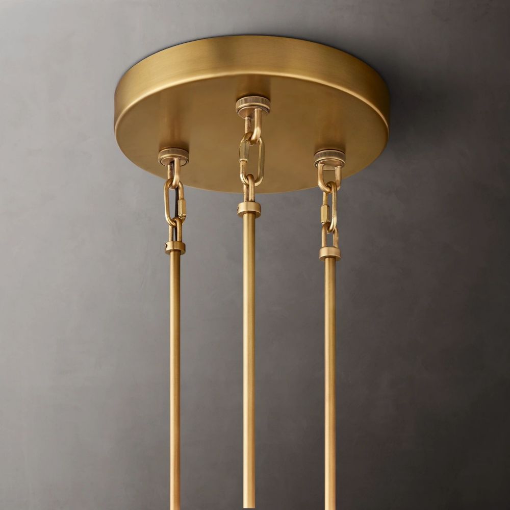 Sirene Draped Glass Round Chandelier 65"