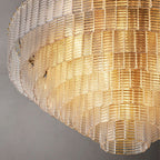 Sirene Draped Glass Round Chandelier 65"