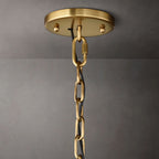 Harlow Faceted Crystal Round Chandelier 43"