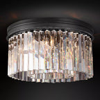 Rhys Beveled Prism Linear Flush Mount