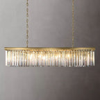 Rhys Beveled Prism Linear Chandelier 49"