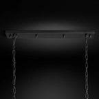 Rhys Beveled Prism Linear Chandelier 49"