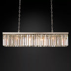 Rhys Beveled Prism Linear Chandelier 49"