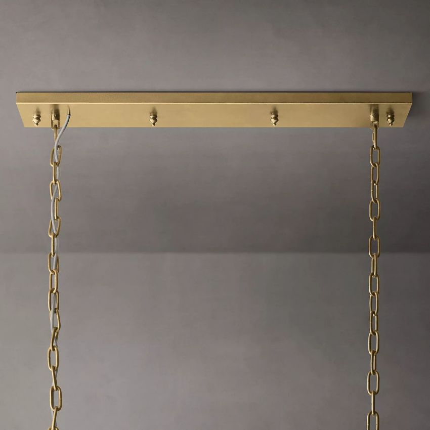Rhys Beveled Prism Linear Chandelier 49"