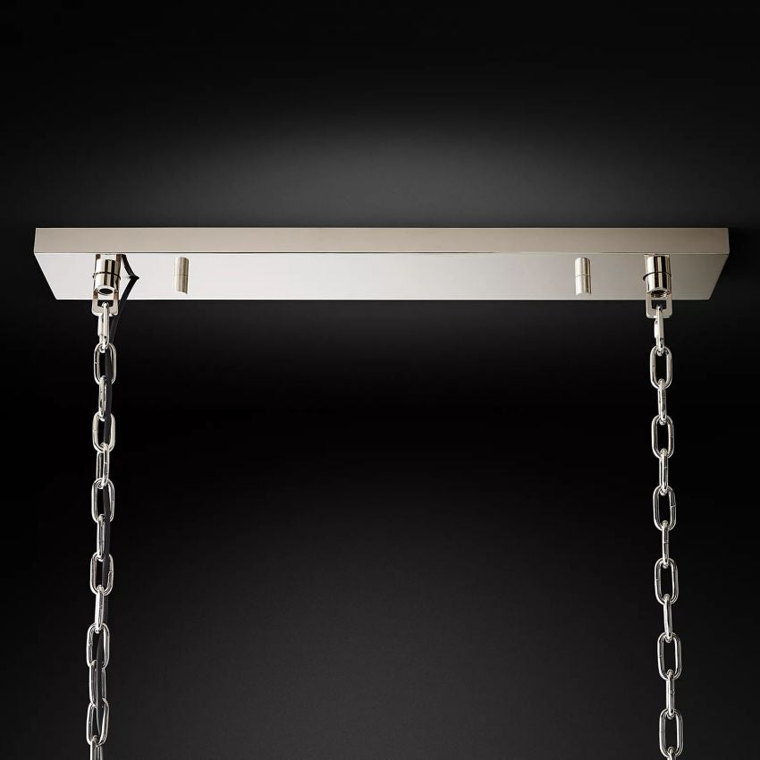 Rhys Beveled Prism Linear Chandelier 60"