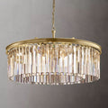 Rhys Beveled Prism Round Chandelier 32"
