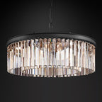 Rhys Beveled Prism Round Chandelier 32"