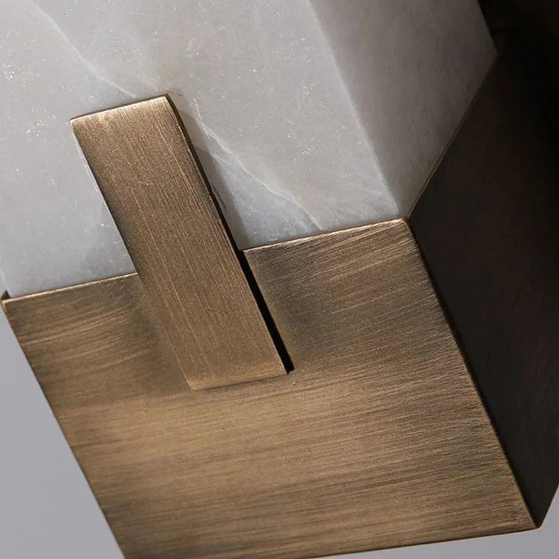 Altara marble wall sconce side profile