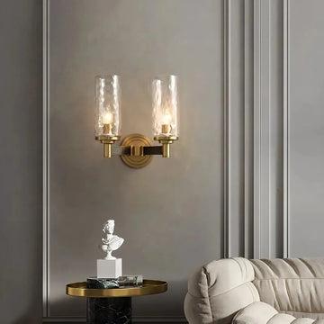 buyRomea Glass & Copper Wall Sconce - Morsale