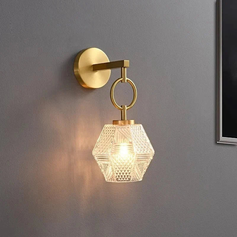 buyEmilia Copper & Glass Wall Pendant - Morsale