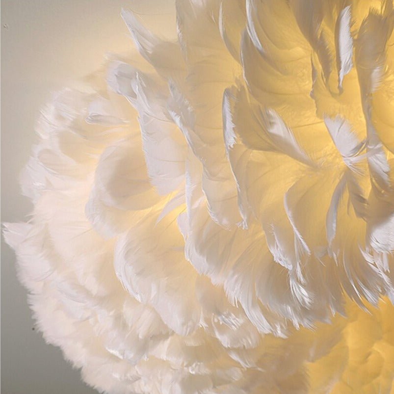 buyNatural Goose Feather Chandelier - Morsale